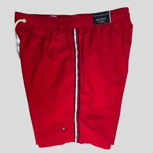 Red Tommy Hilfiger Swimming Trunks “7 inseam